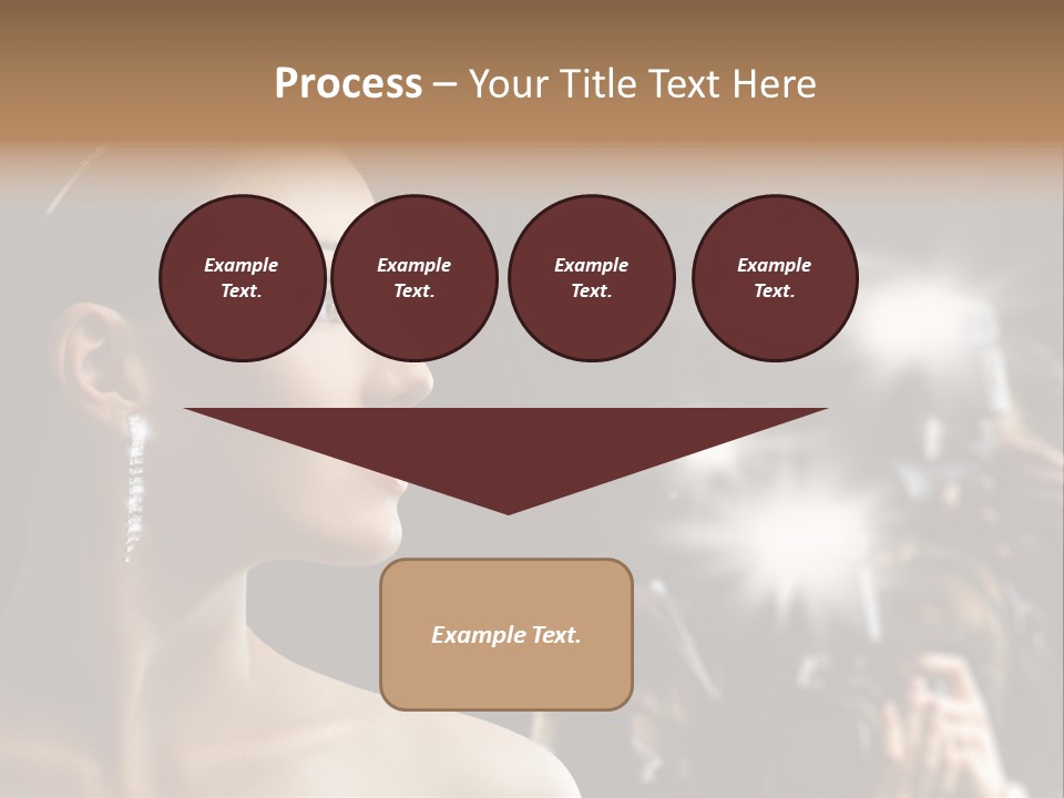 Celebrity Actress Crown PowerPoint Template