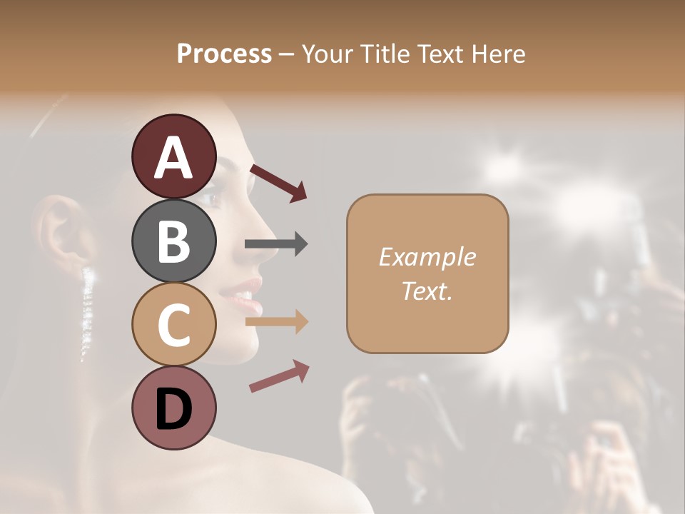 Celebrity Actress Crown PowerPoint Template