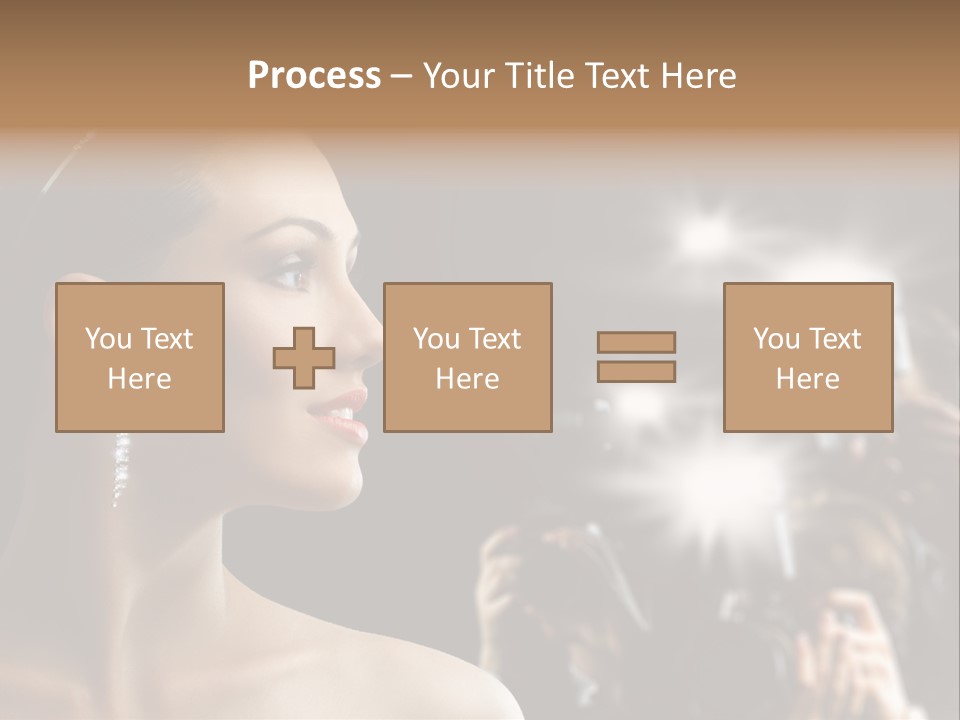 Celebrity Actress Crown PowerPoint Template