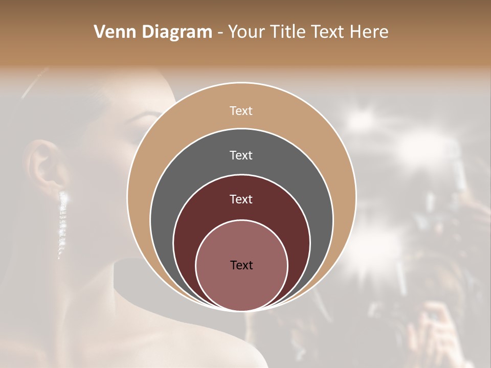 Celebrity Actress Crown PowerPoint Template