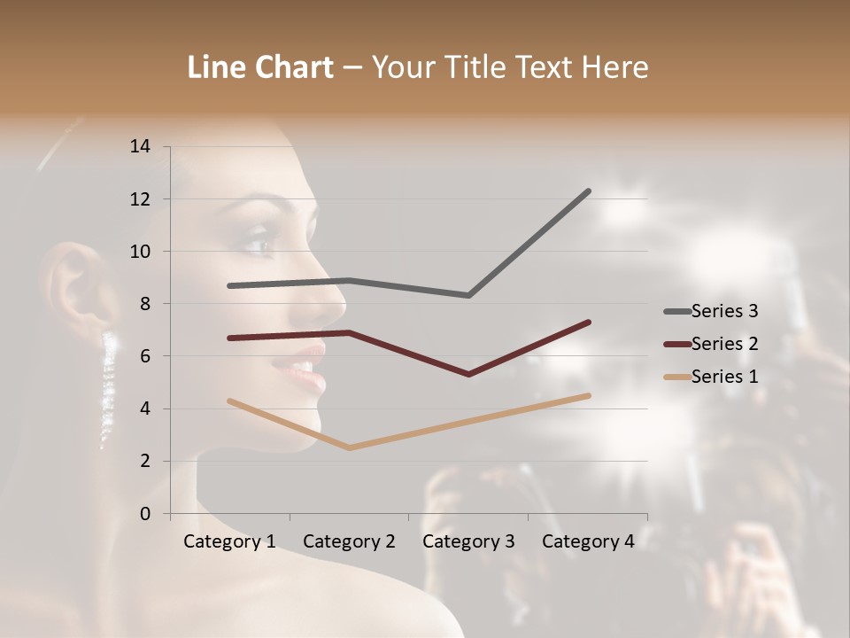 Celebrity Actress Crown PowerPoint Template