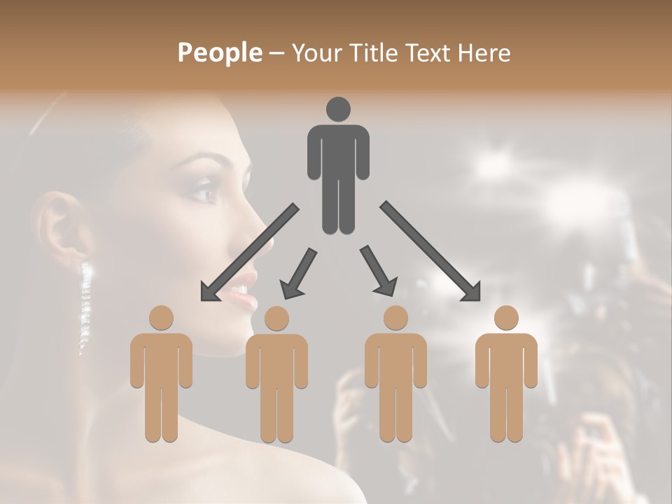 Celebrity Actress Crown PowerPoint Template