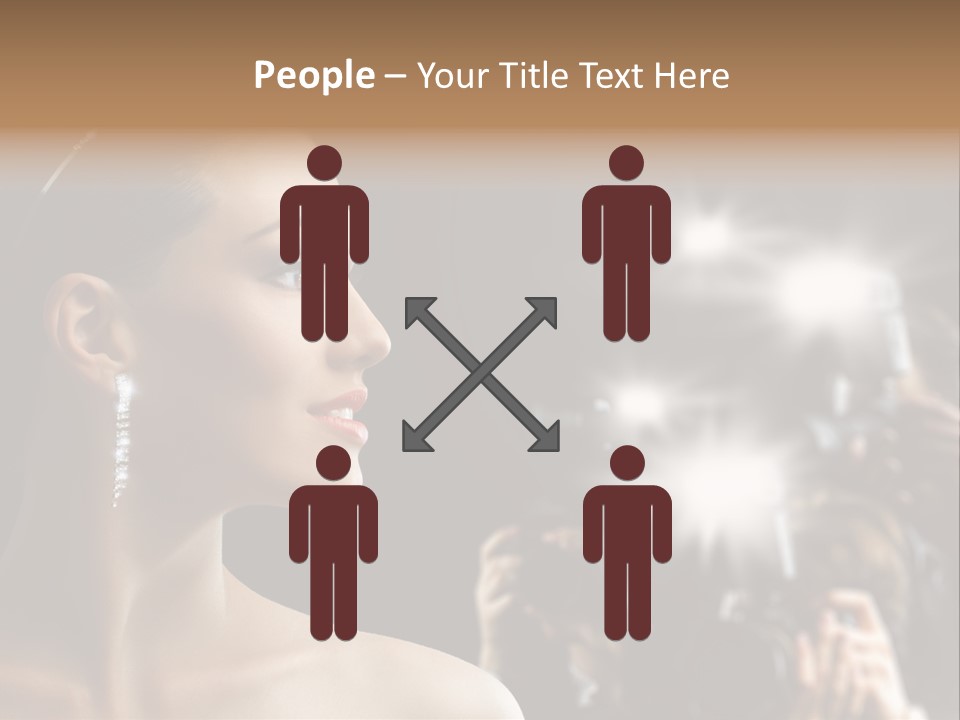 Celebrity Actress Crown PowerPoint Template