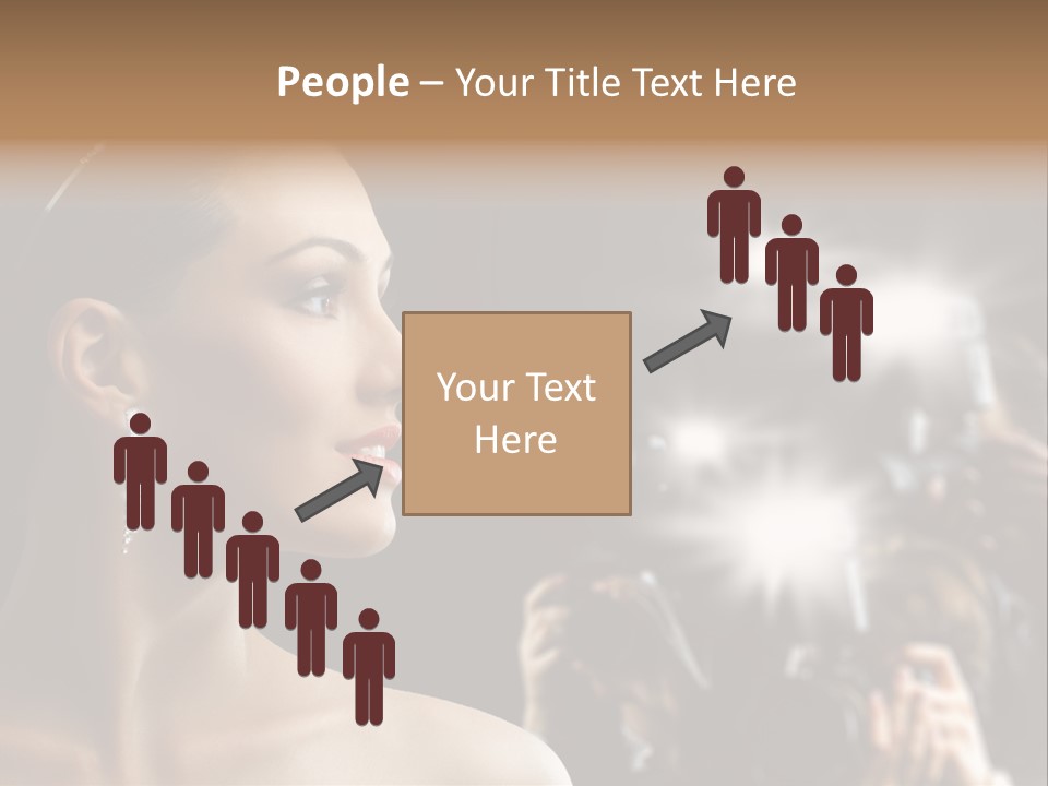 Celebrity Actress Crown PowerPoint Template