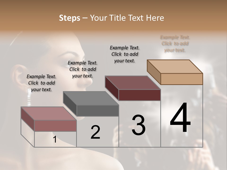 Celebrity Actress Crown PowerPoint Template
