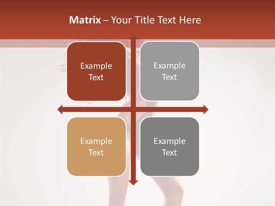 Cheerful Pretty Posing PowerPoint Template