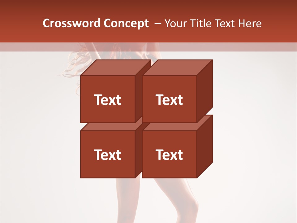 Cheerful Pretty Posing PowerPoint Template