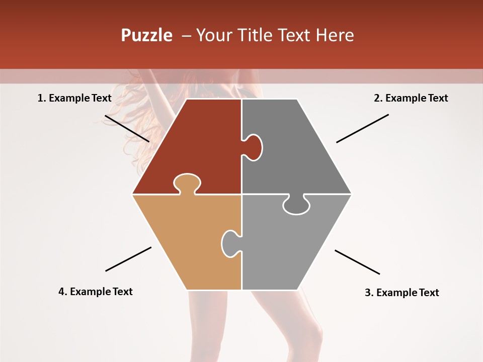 Cheerful Pretty Posing PowerPoint Template