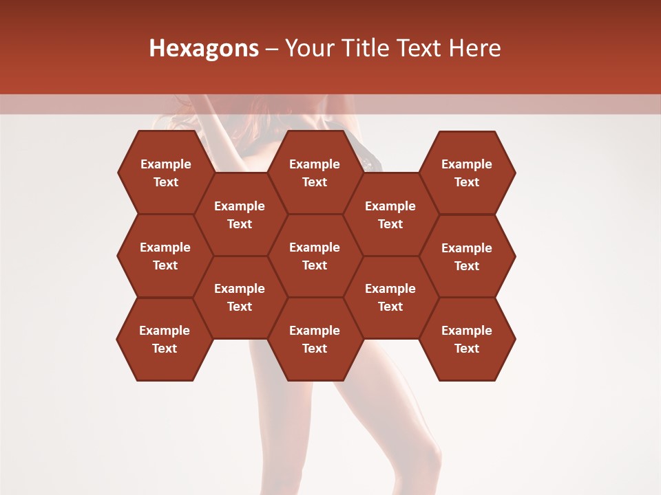 Cheerful Pretty Posing PowerPoint Template