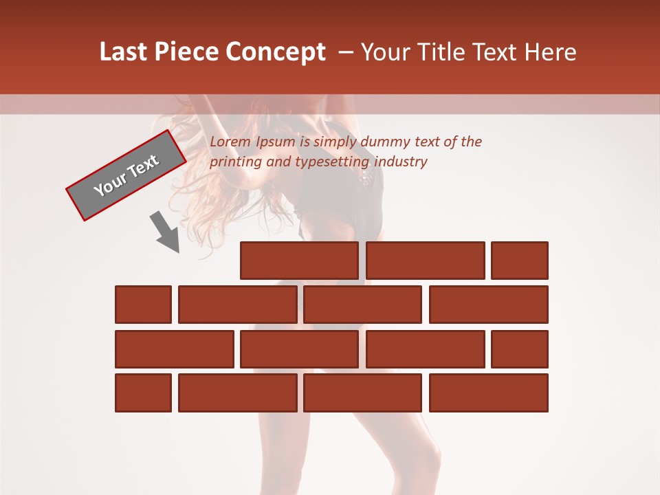 Cheerful Pretty Posing PowerPoint Template