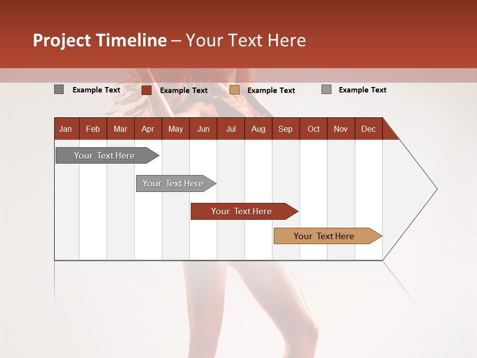 Cheerful Pretty Posing PowerPoint Template