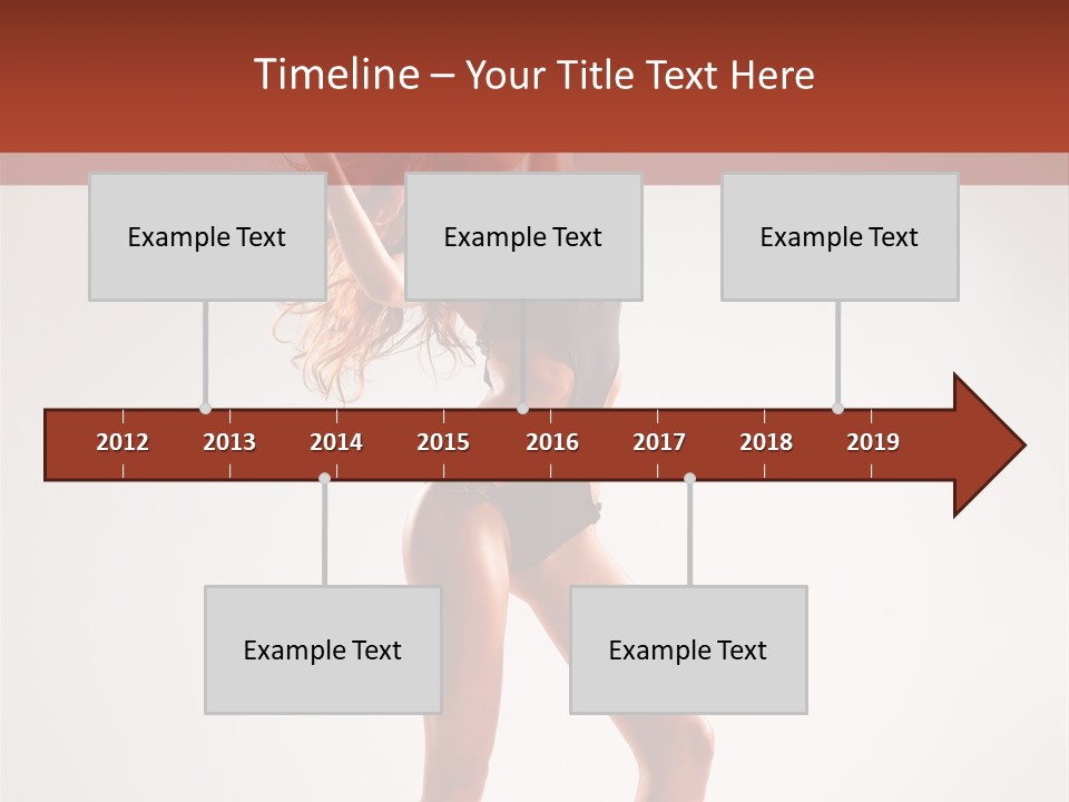 Cheerful Pretty Posing PowerPoint Template