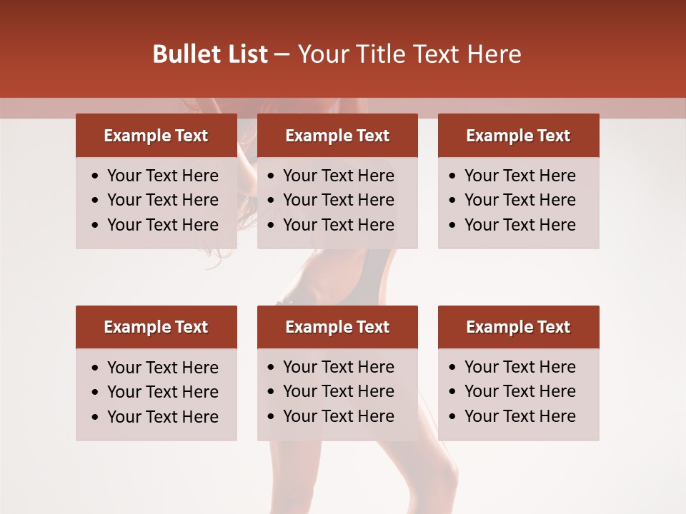 Cheerful Pretty Posing PowerPoint Template