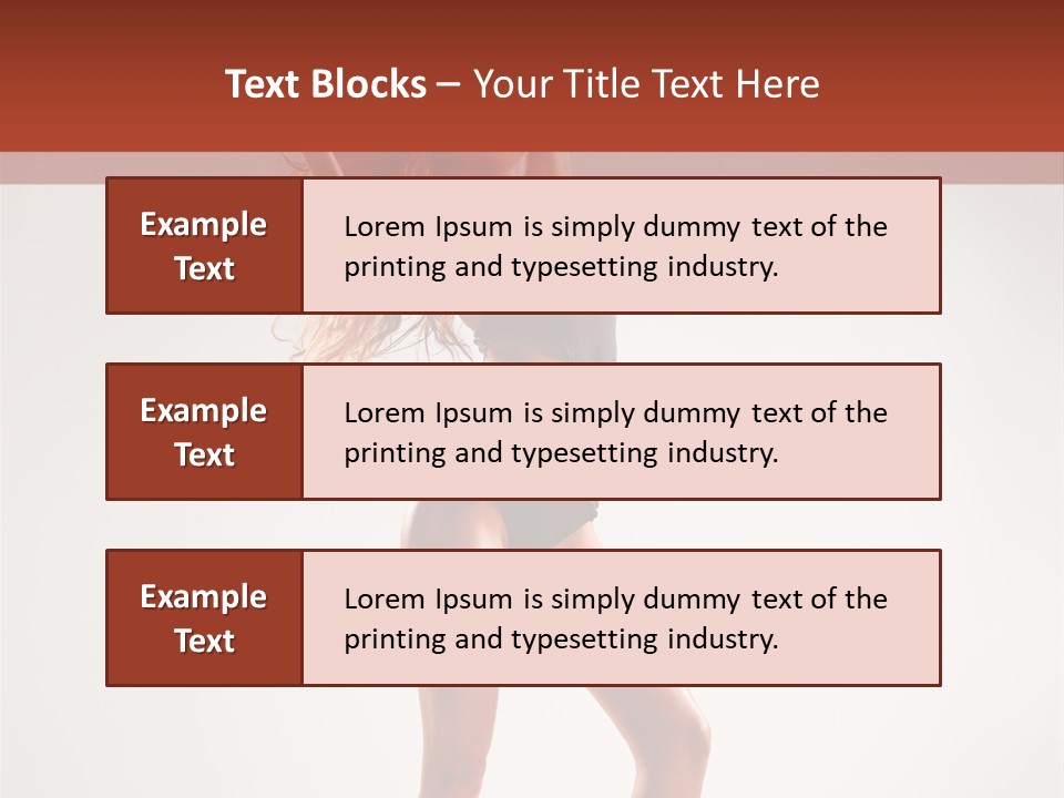 Cheerful Pretty Posing PowerPoint Template