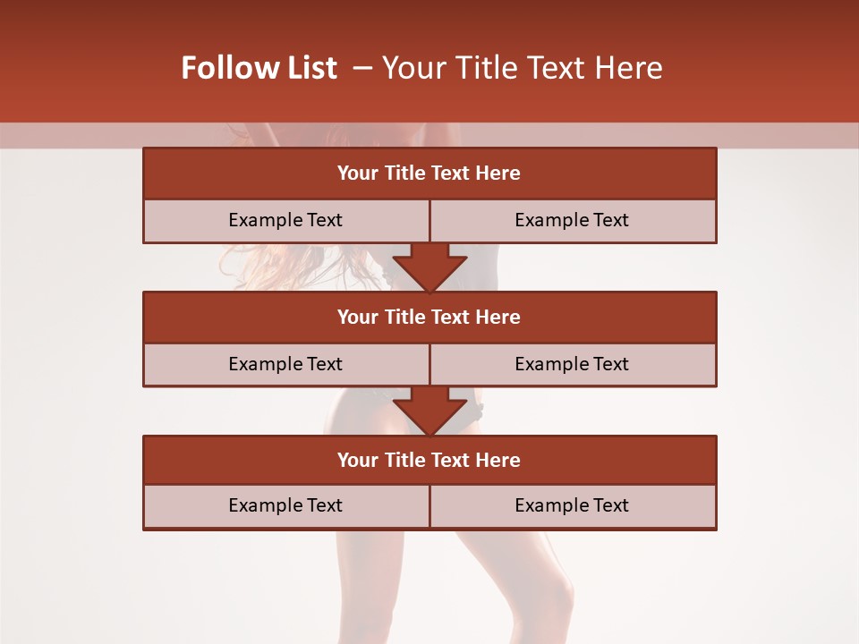 Cheerful Pretty Posing PowerPoint Template
