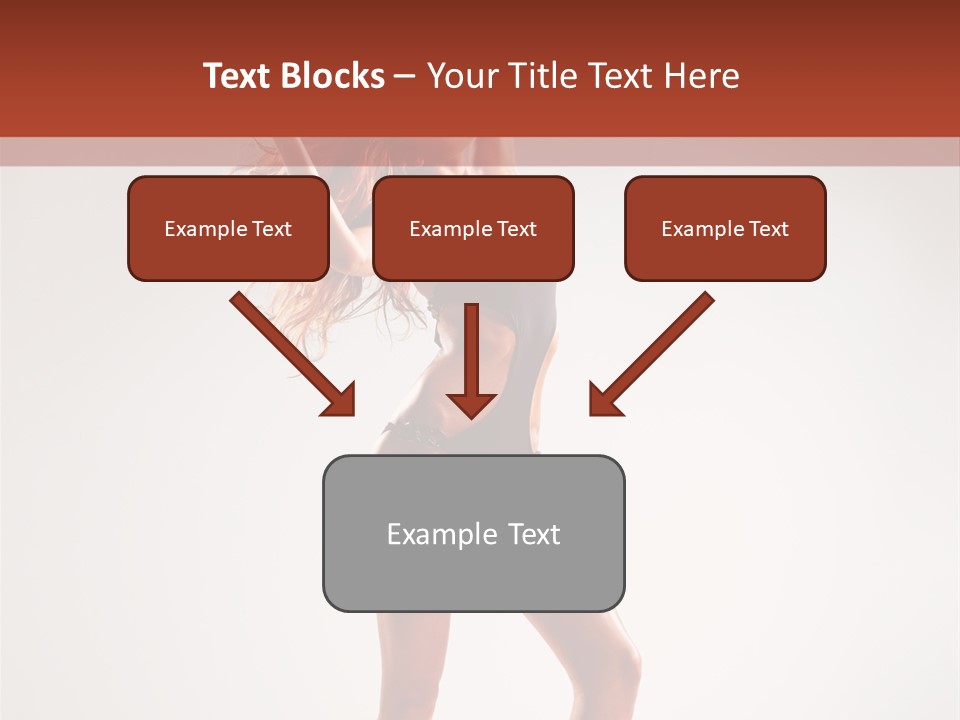 Cheerful Pretty Posing PowerPoint Template