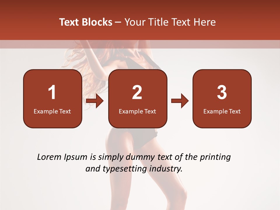 Cheerful Pretty Posing PowerPoint Template