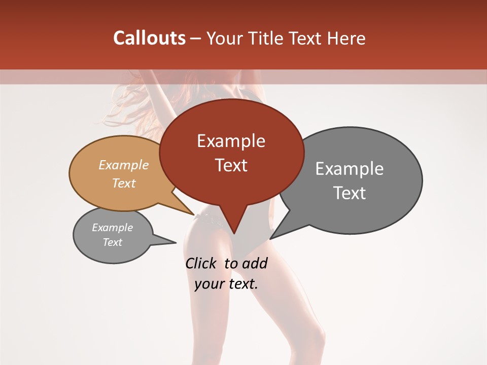 Cheerful Pretty Posing PowerPoint Template