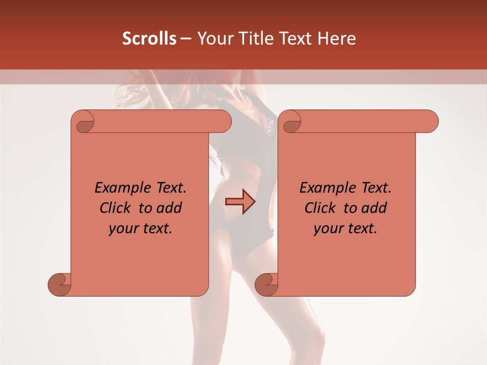 Cheerful Pretty Posing PowerPoint Template