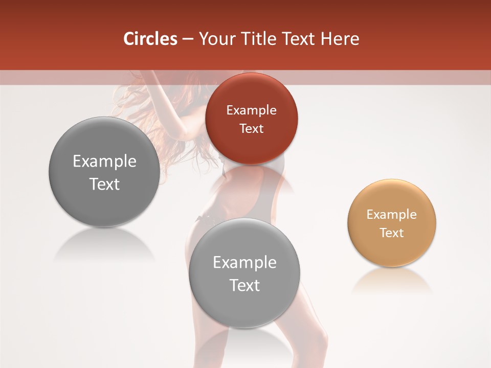 Cheerful Pretty Posing PowerPoint Template