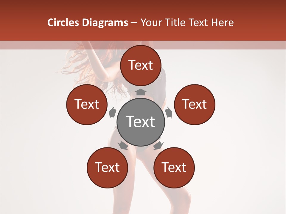 Cheerful Pretty Posing PowerPoint Template