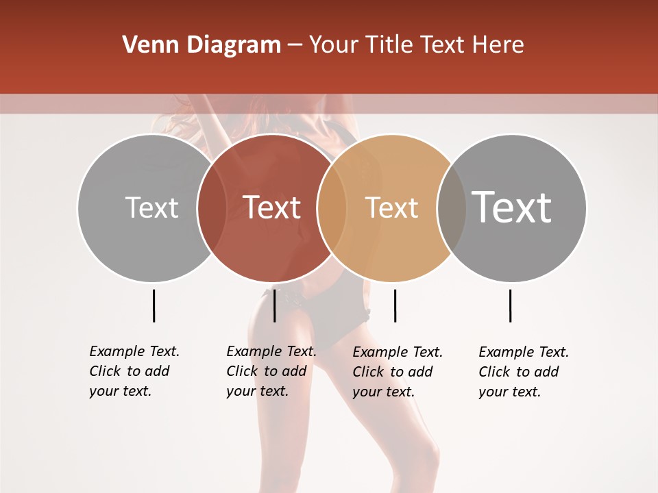 Cheerful Pretty Posing PowerPoint Template