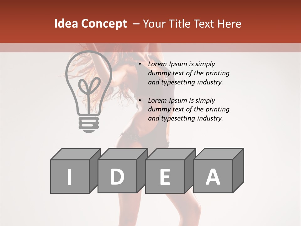 Cheerful Pretty Posing PowerPoint Template