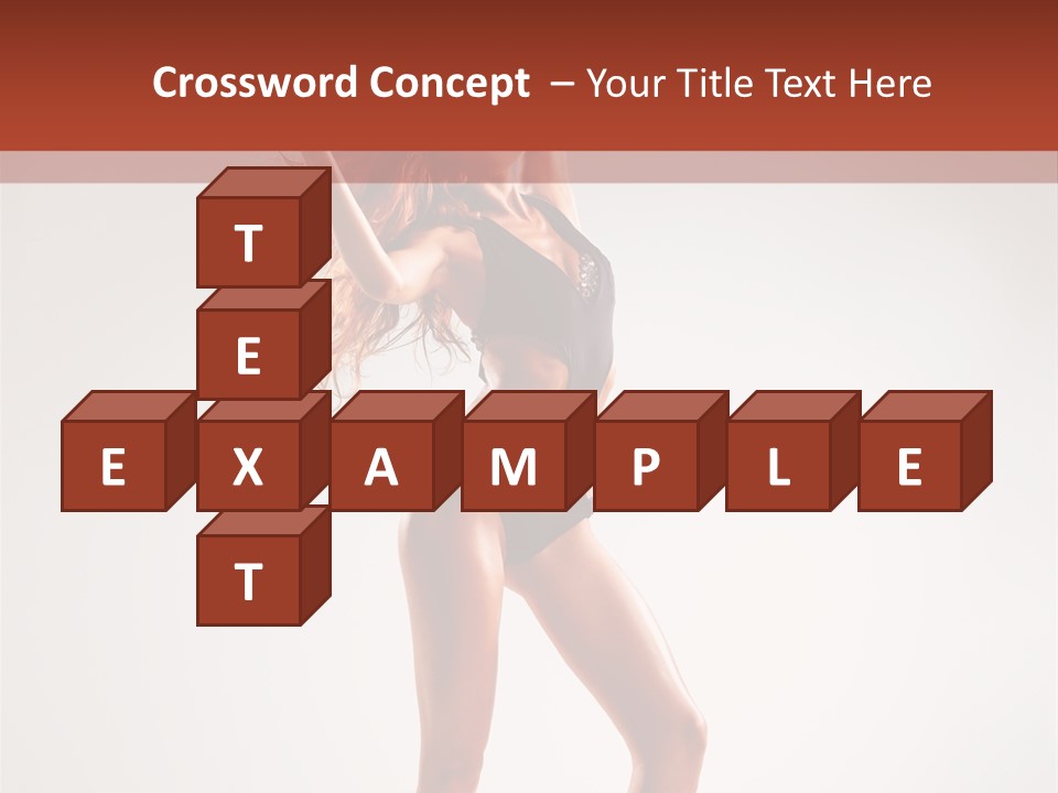 Cheerful Pretty Posing PowerPoint Template