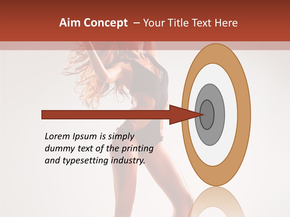 Cheerful Pretty Posing PowerPoint Template