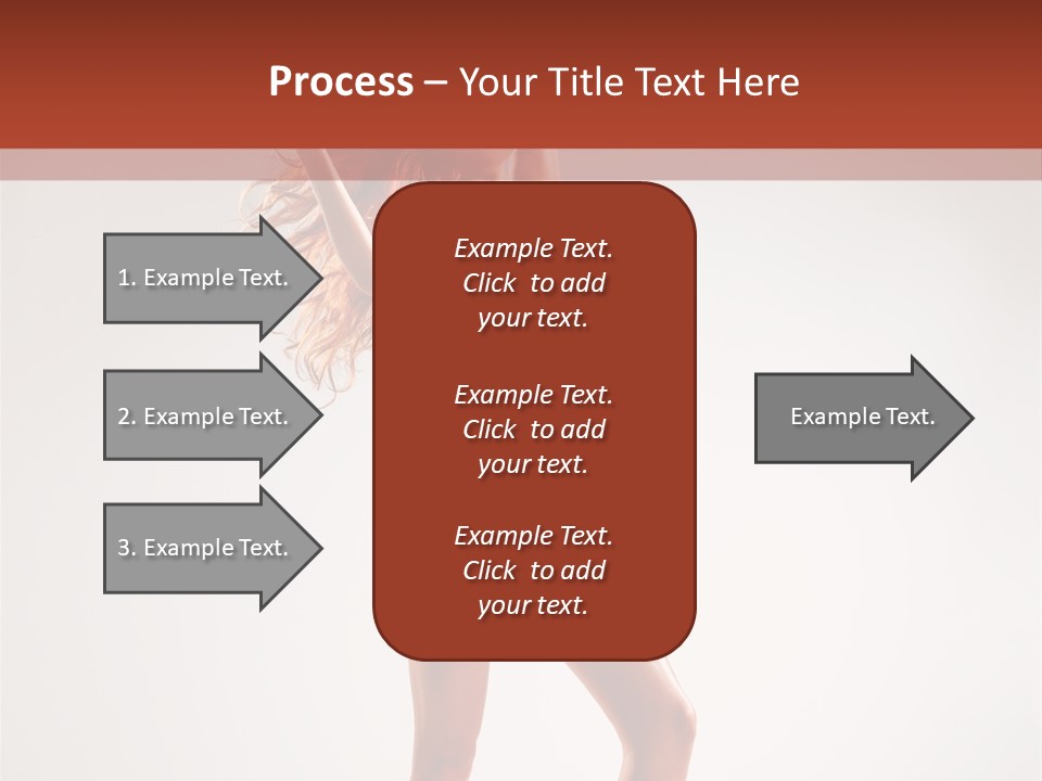 Cheerful Pretty Posing PowerPoint Template