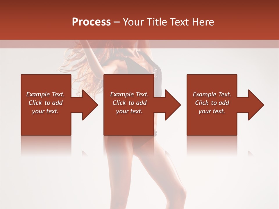 Cheerful Pretty Posing PowerPoint Template