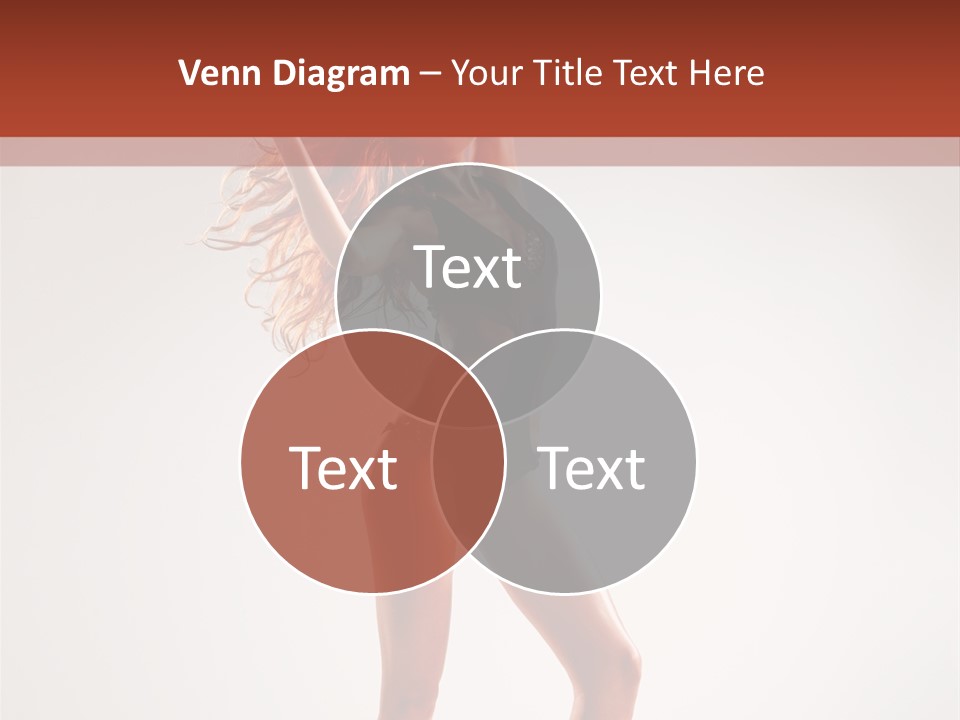 Cheerful Pretty Posing PowerPoint Template