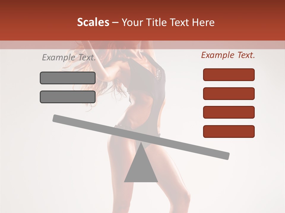 Cheerful Pretty Posing PowerPoint Template