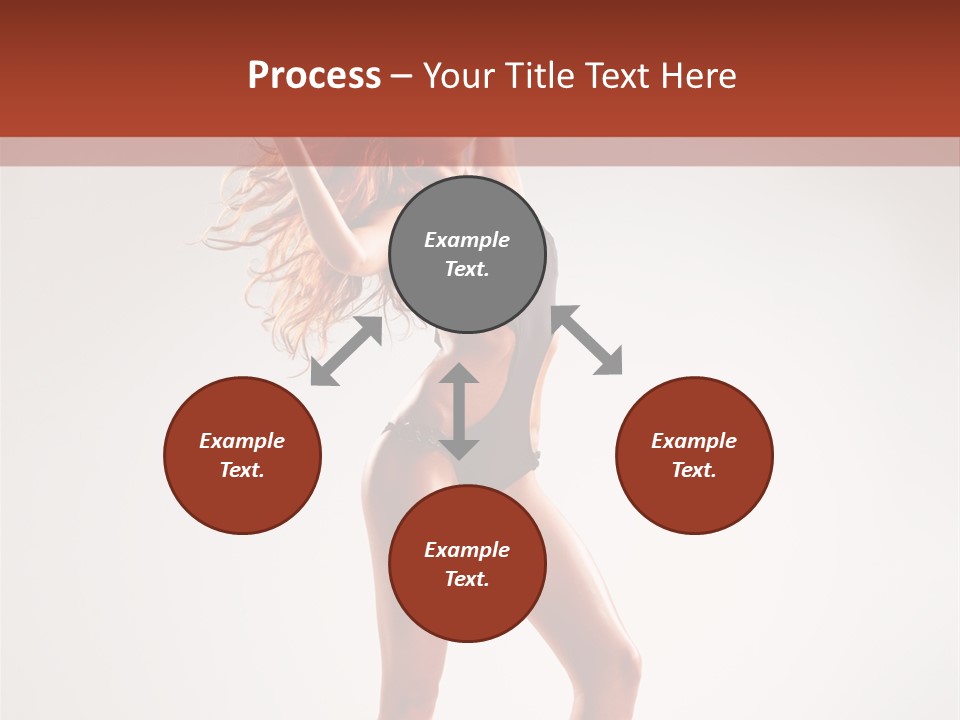 Cheerful Pretty Posing PowerPoint Template