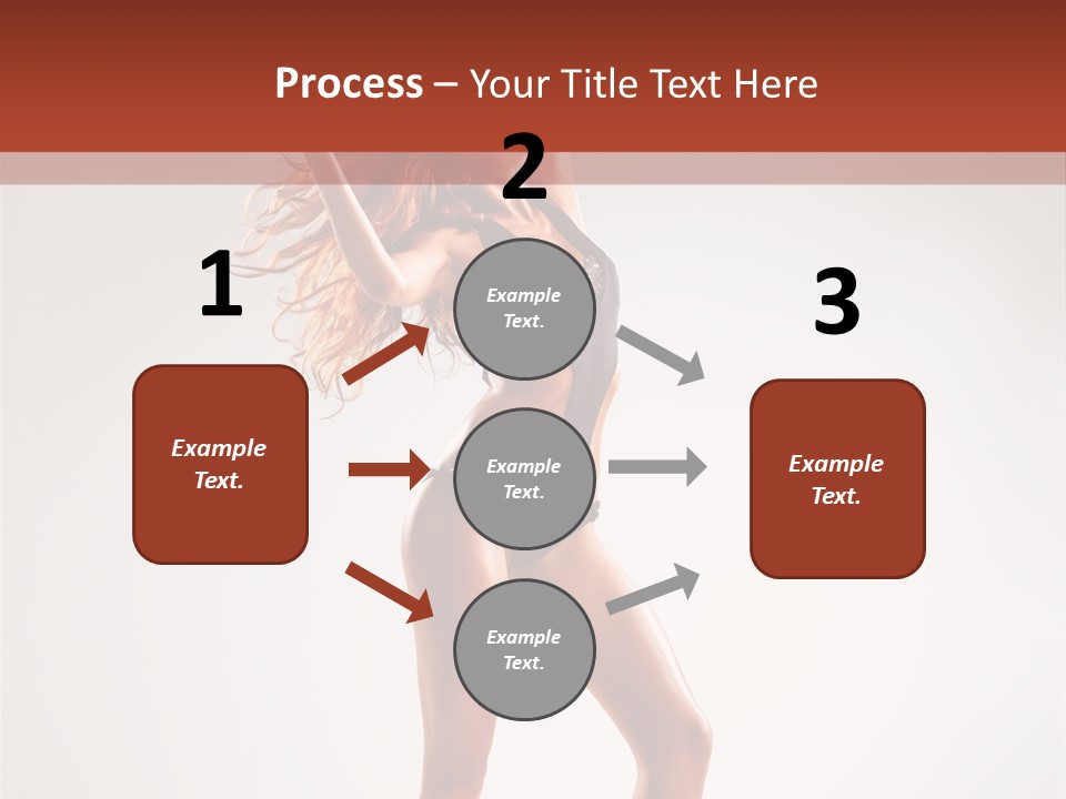 Cheerful Pretty Posing PowerPoint Template