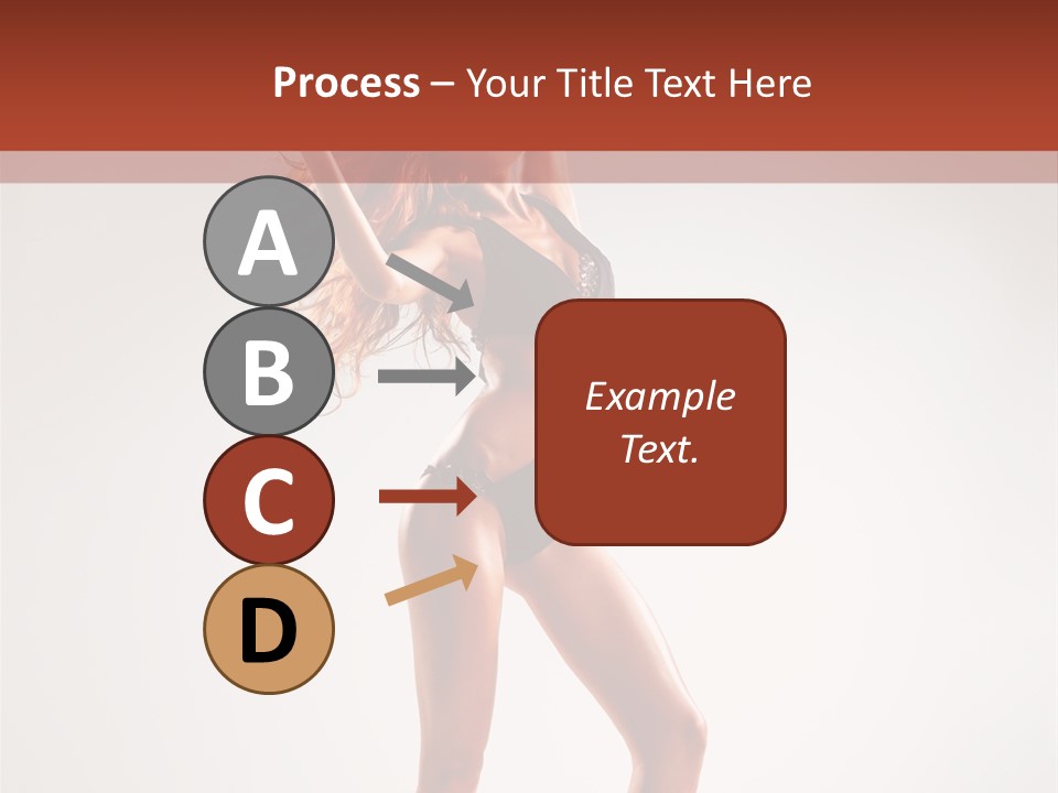 Cheerful Pretty Posing PowerPoint Template