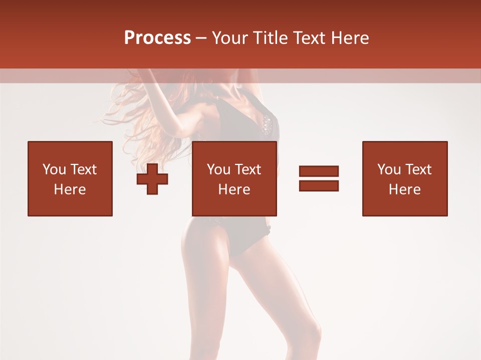 Cheerful Pretty Posing PowerPoint Template