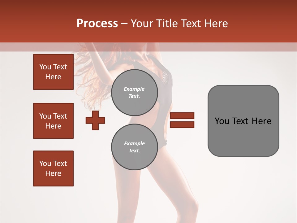 Cheerful Pretty Posing PowerPoint Template