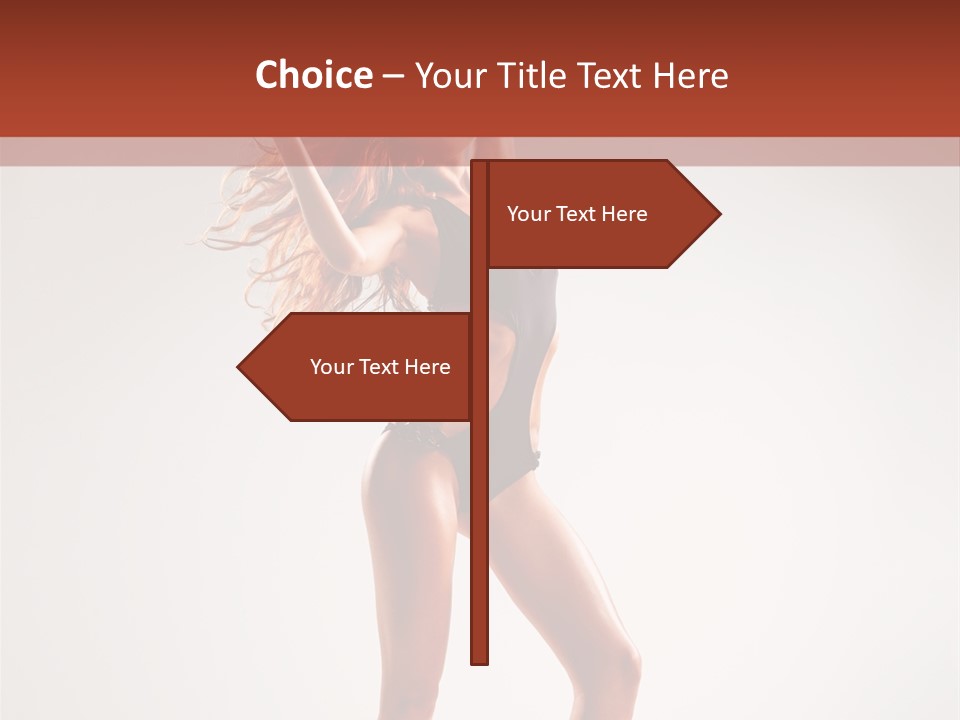 Cheerful Pretty Posing PowerPoint Template