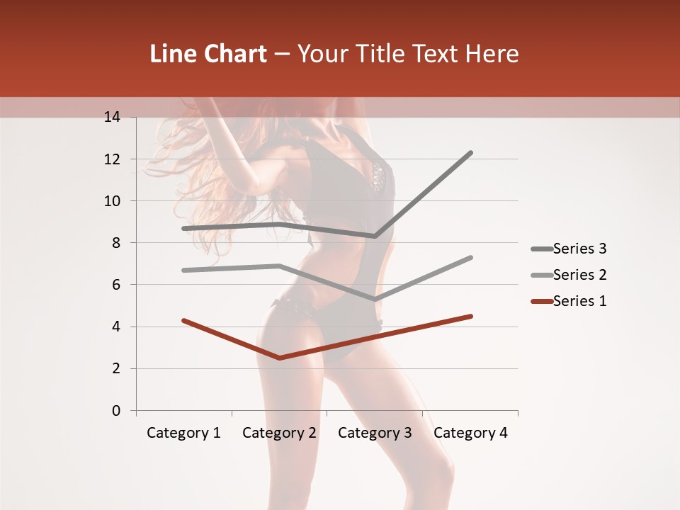 Cheerful Pretty Posing PowerPoint Template
