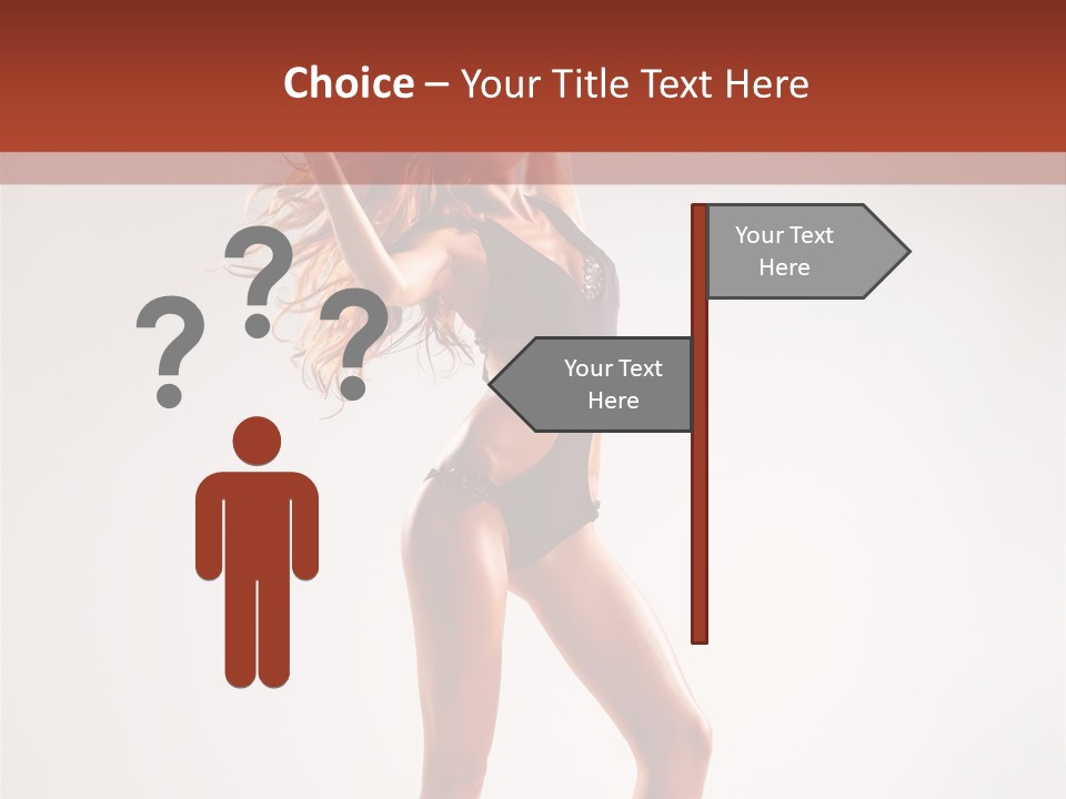 Cheerful Pretty Posing PowerPoint Template