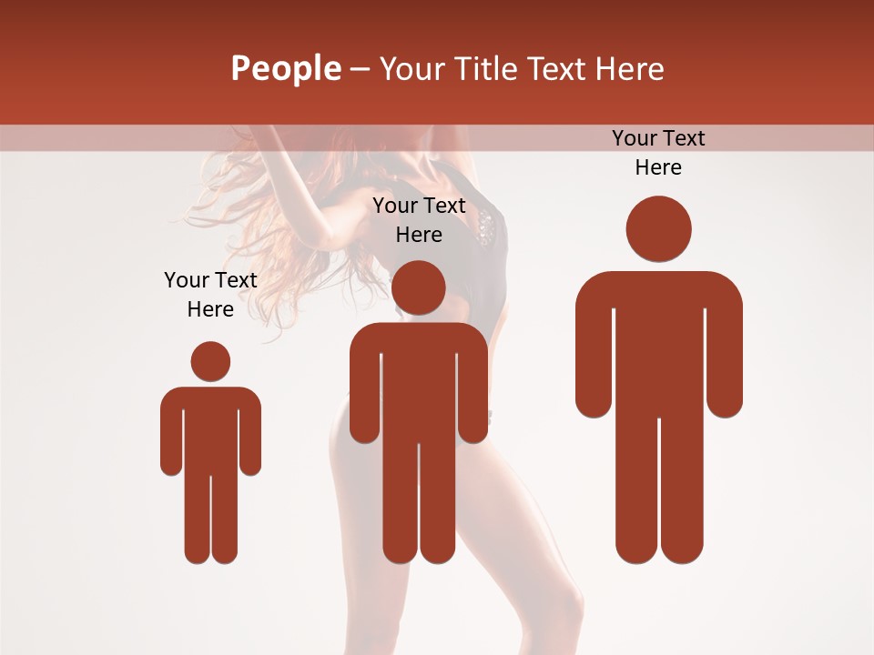 Cheerful Pretty Posing PowerPoint Template