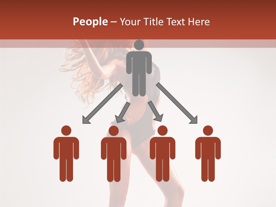 Cheerful Pretty Posing PowerPoint Template