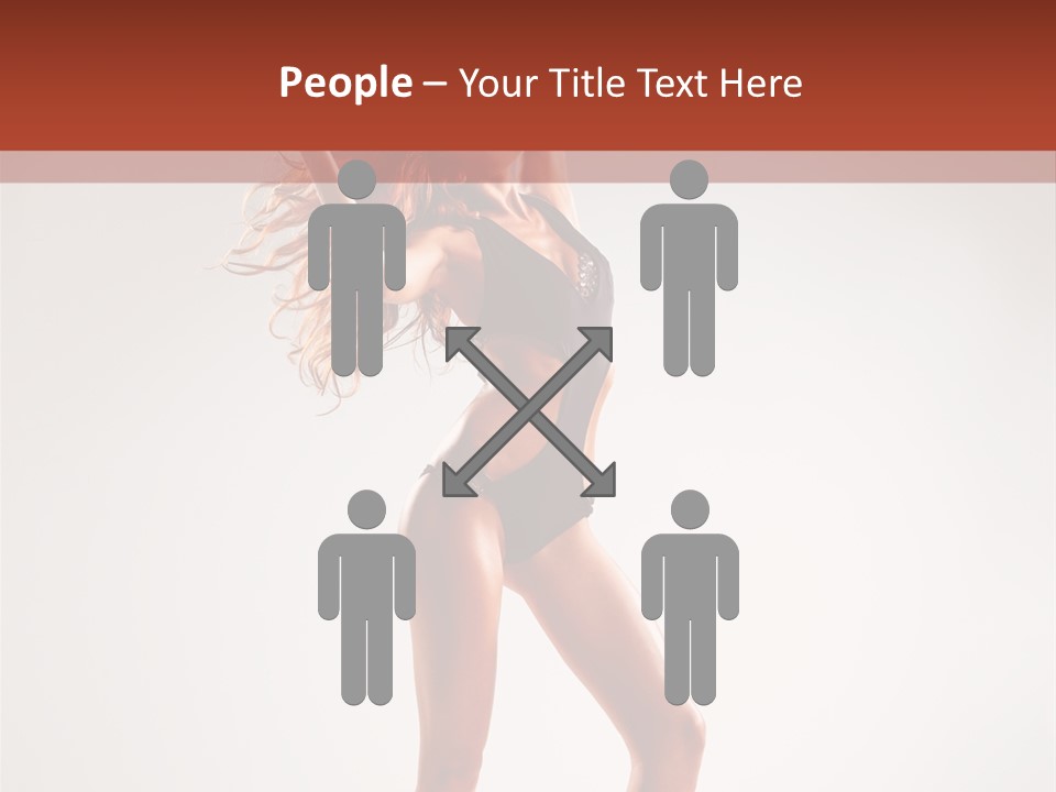 Cheerful Pretty Posing PowerPoint Template