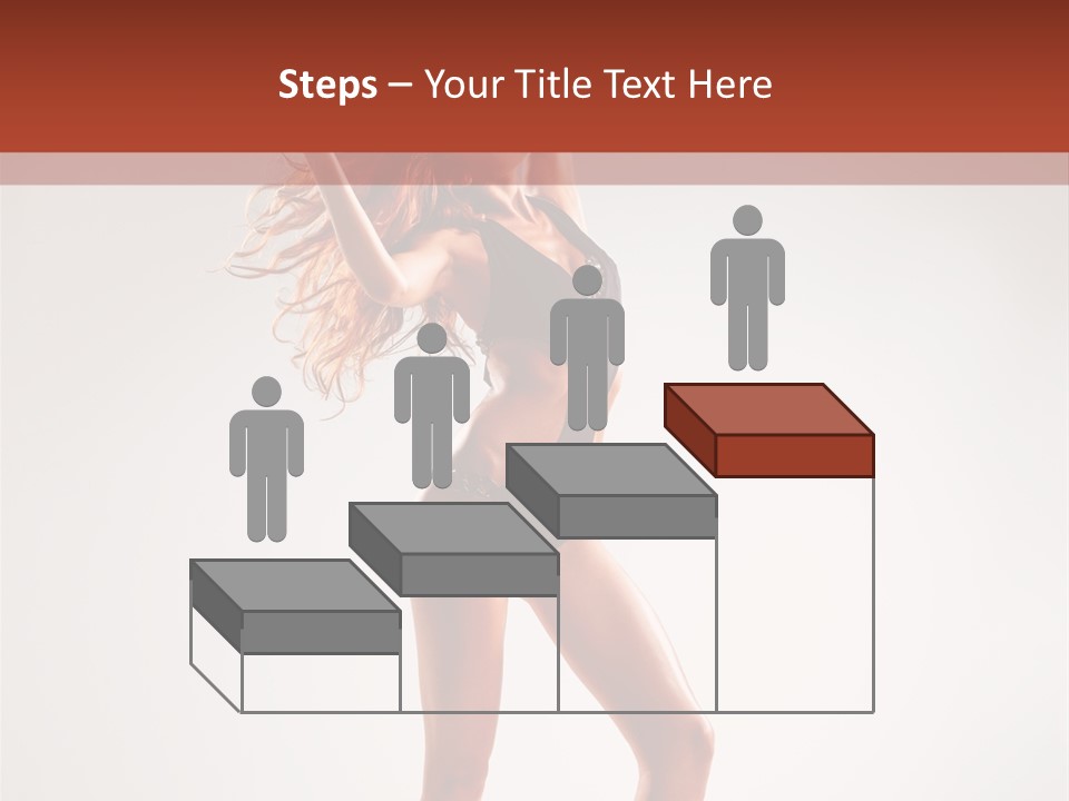 Cheerful Pretty Posing PowerPoint Template