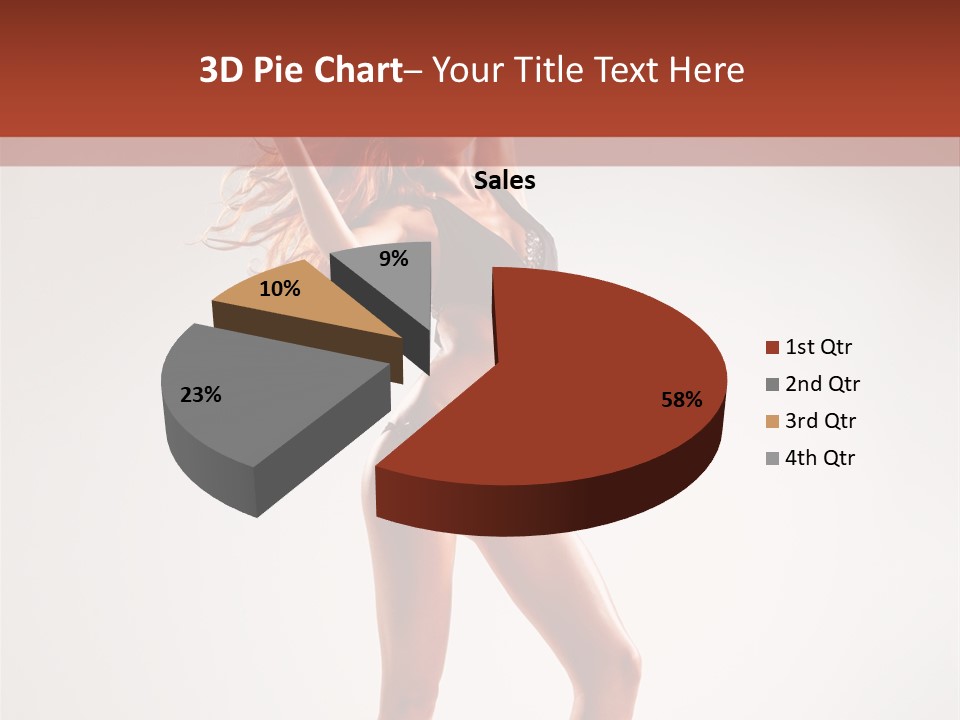 Cheerful Pretty Posing PowerPoint Template