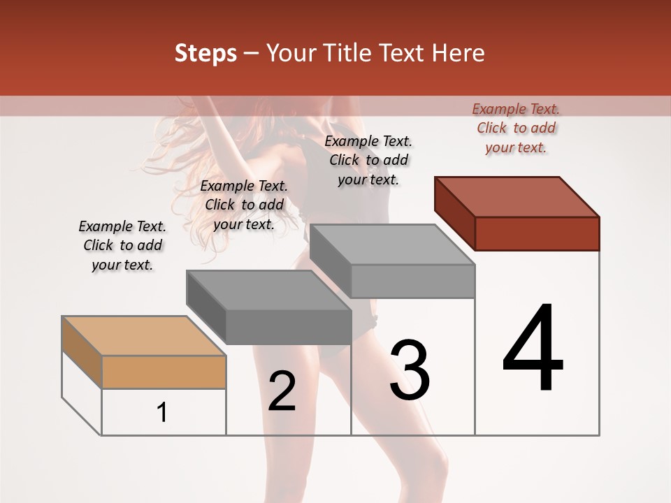 Cheerful Pretty Posing PowerPoint Template