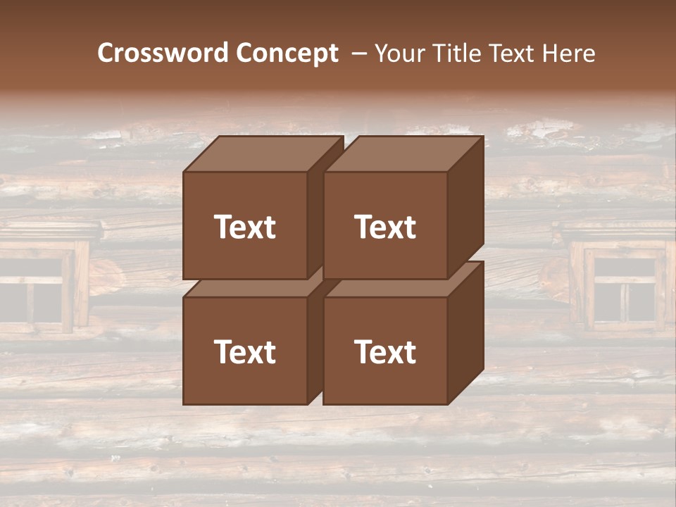 Wall Close Up Fretted PowerPoint Template