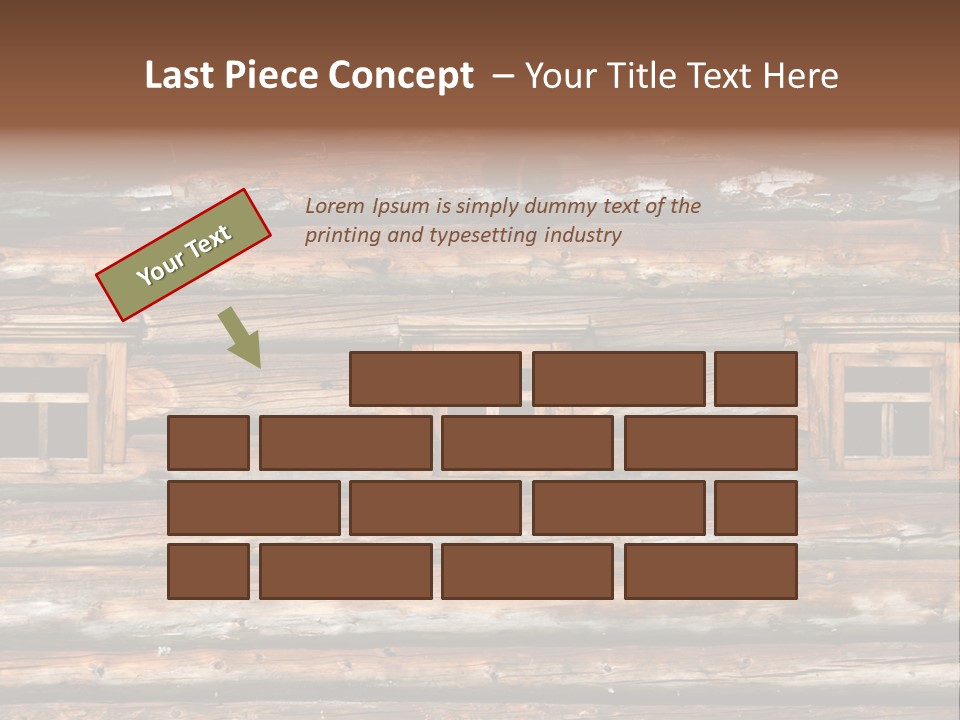Wall Close Up Fretted PowerPoint Template
