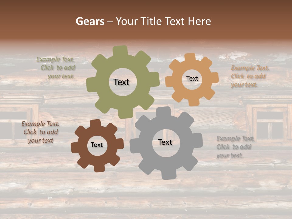 Wall Close Up Fretted PowerPoint Template